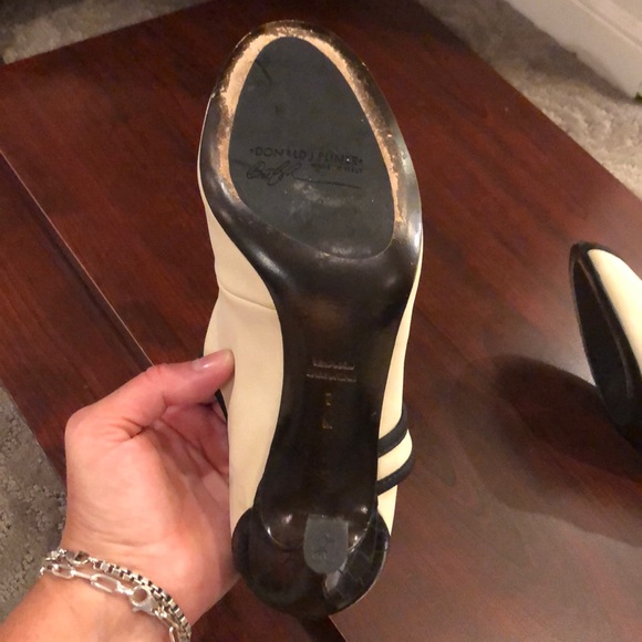 Donald J Pliner 7 Kitted faux Croc Heel Peep Toe - Picture 5 of 8